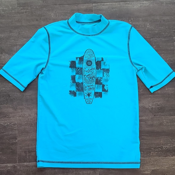 Cherokee Swim suit and Swim Shirt. Both Large 12-14 Boys Used Good Condition - Picture 2 of 9